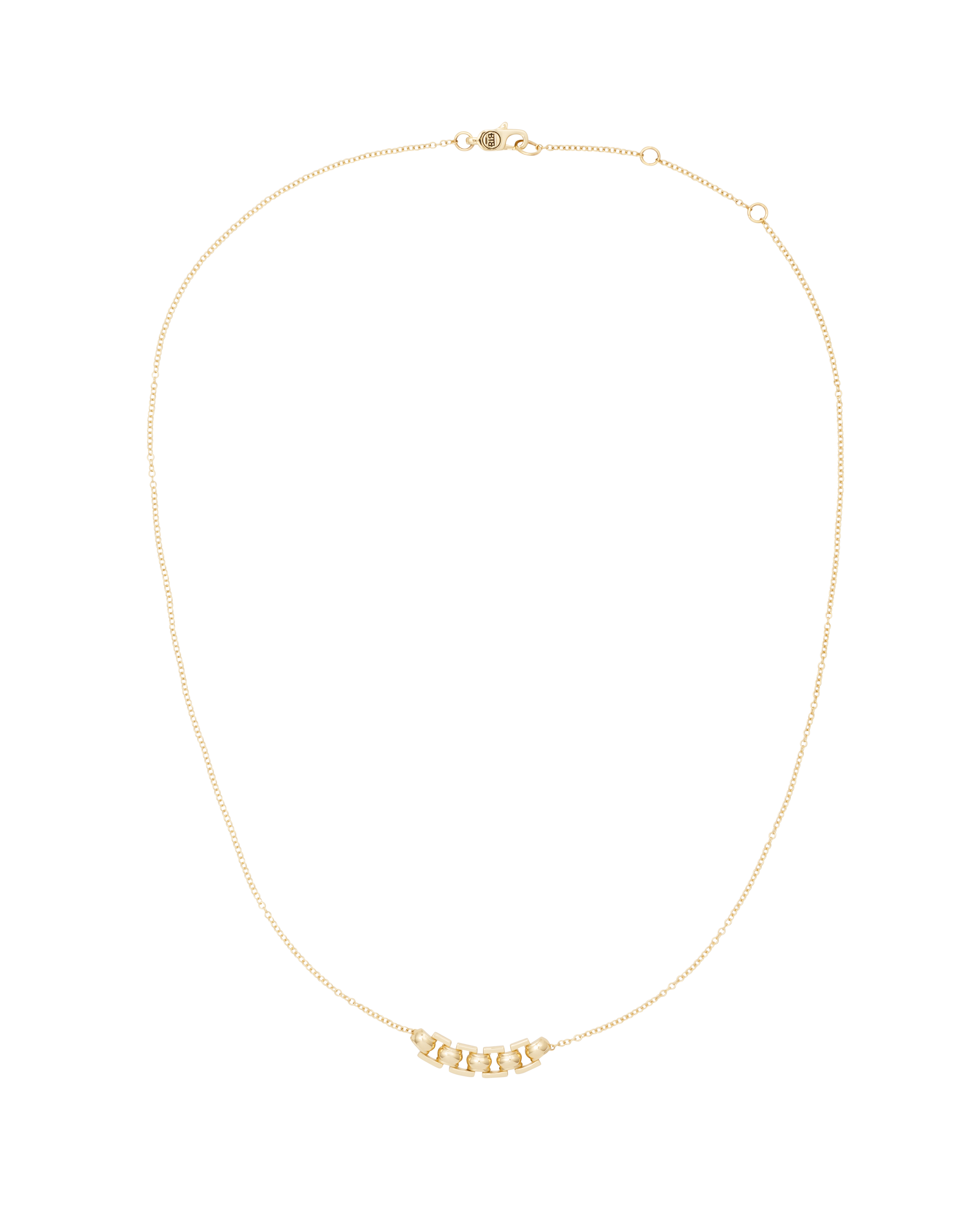 De nieuwe goudlijn is geïnspireerd op de Batul - een iconische Buddha to Buddha collectie – en vervaardigd met de hand in 14 karaat puur goud. De Batul ketting is verfijnd en elegant. De ketting heeft drie oogjes aan het uiteinde, zodat jij zelf de lengte van jouw ketting kan bepalen. De sluiting kan vast gemaakt worden op 41 cm, 43 cm en 45 cm.