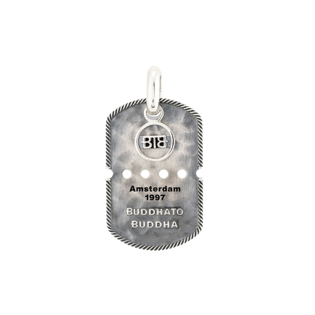 Army tag hanger zilver