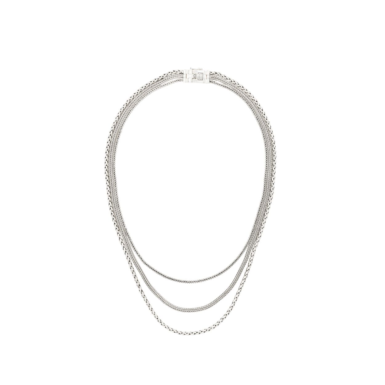 Deze verfijnde sterling zilver mini-ketting is door onze topdesigners met zorg ontworpen en bestaat uit de drie best-selling handgemaakte schakels ‘Barbara’, ‘Ellen’ en ‘George’. Het resultaat: een unieke combinatie van verfijnde lagen, die samensmelten tot één stijlvolle ketting. Met recht een prachtcombinatie.