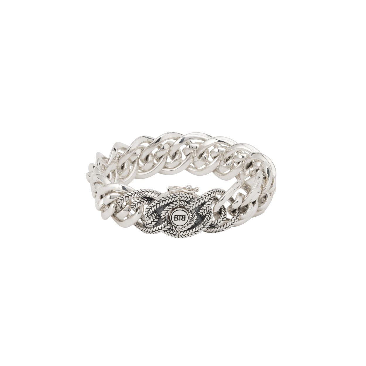 Nathalie Small Texture Bracelet Silver