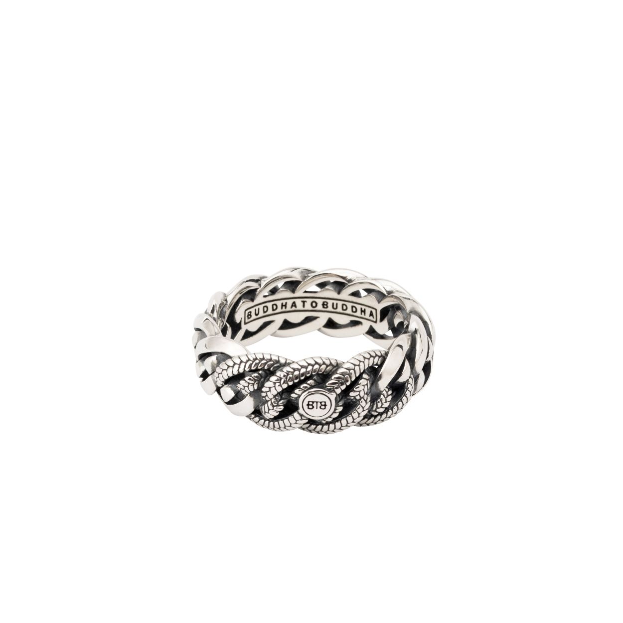 Buddha to Buddha zilveren ring, model Nathalie Texture 600 maat 18