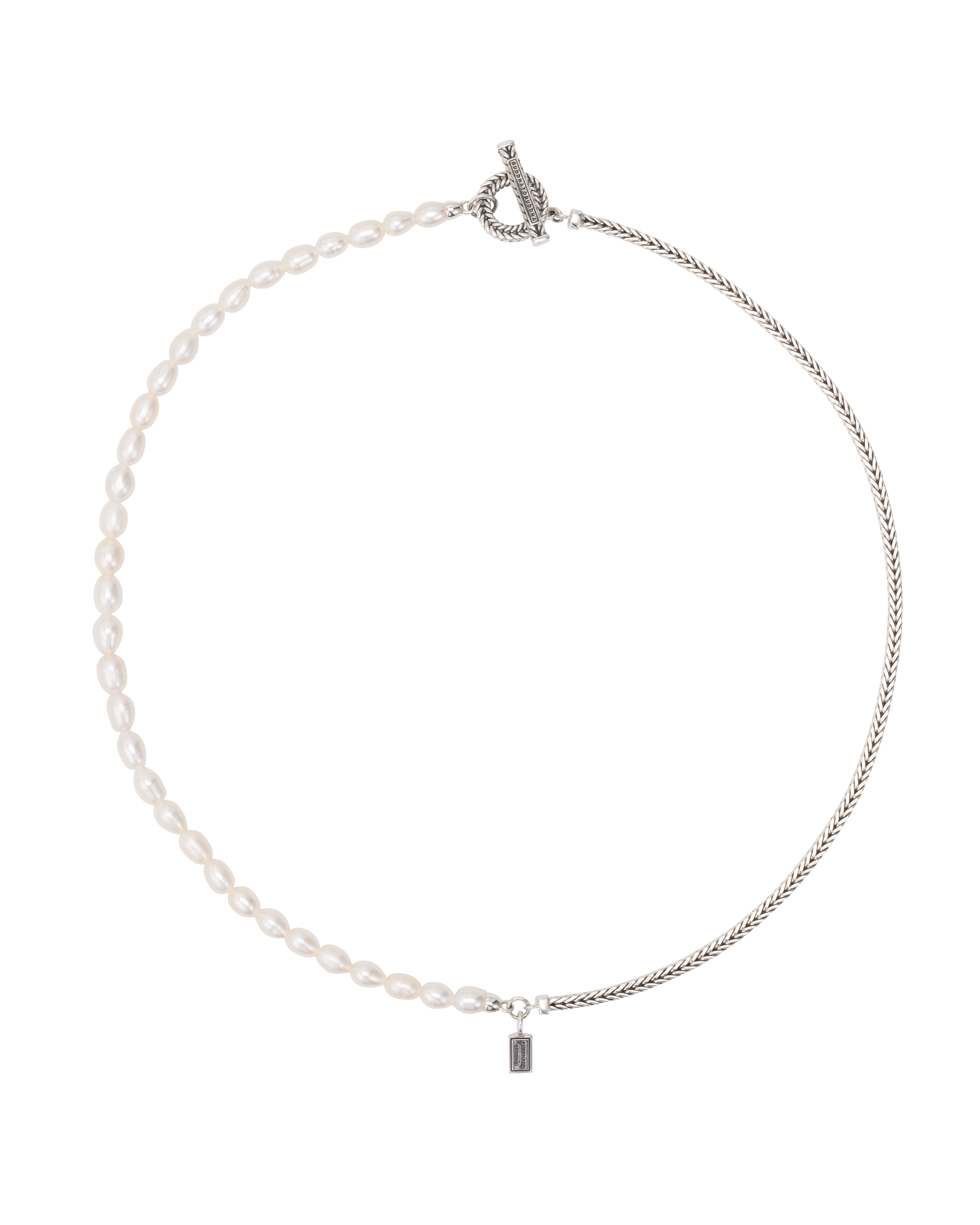 713 45cm - Barbara Pearl Collier Zilver