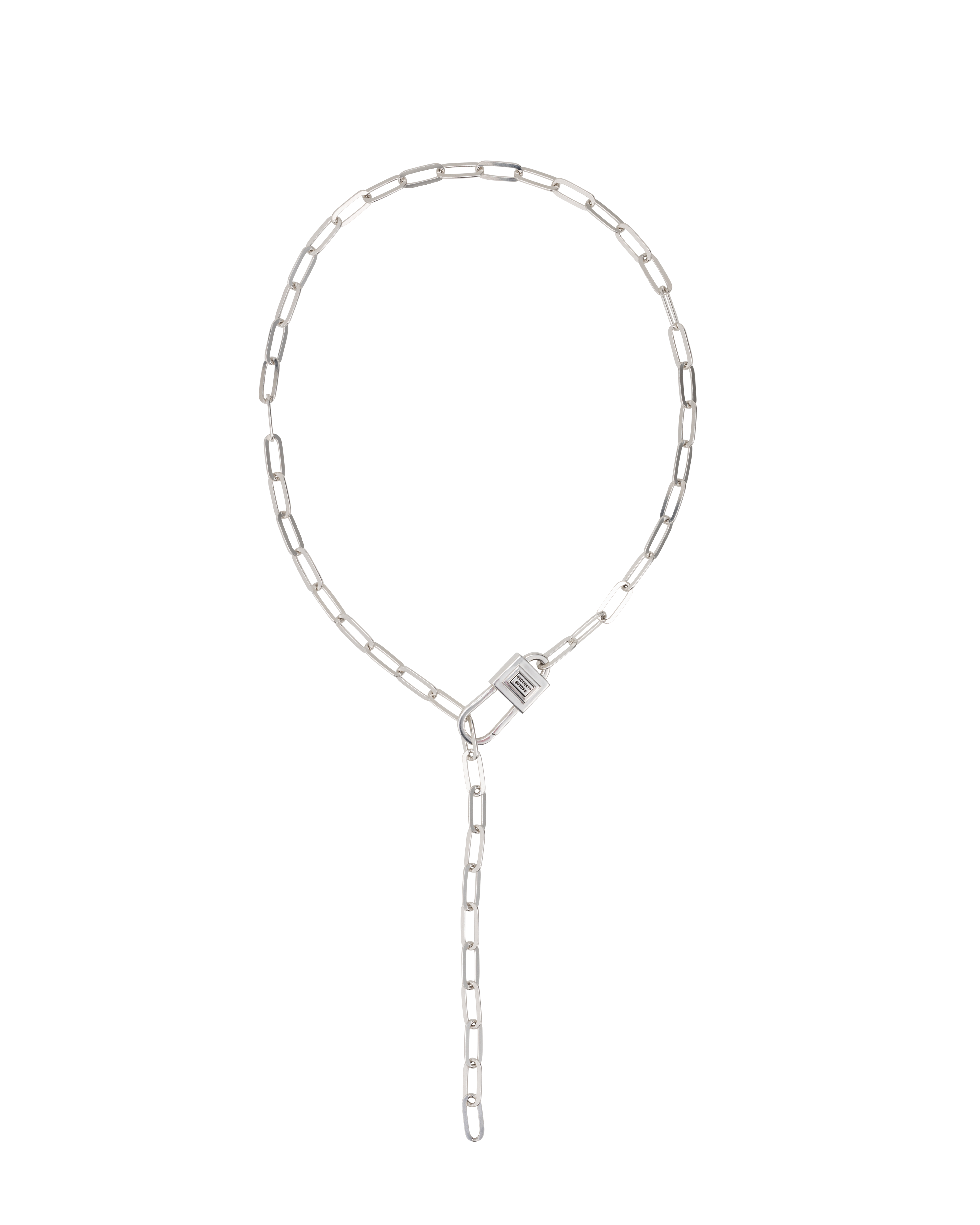 Buddha to Buddha zilveren collier Chainlink Lock 721 60cm