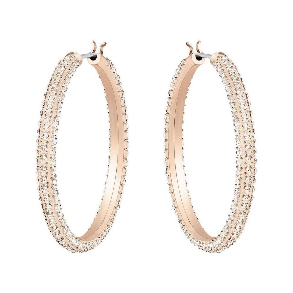 Vind het perfecte cadeau voor gelegenheid met deze tijdloze ringen, versierd met kristallen pavé voor die speciale Swarovski-sprankeling. Het delicate, roségoud-vergulde ontwerp is op elk moment van de dag gemakkelijk te dragen met elke outfit.