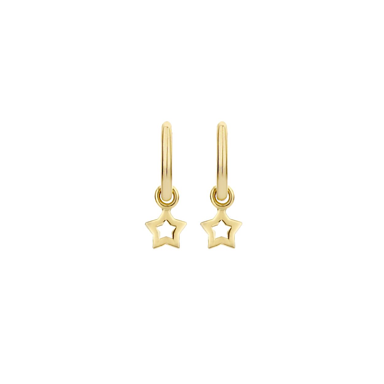 Blush Jewels worden met zorg, liefde en oog voor detail gemaakt van 14 karaat goud. Ben je op zoek naar iets speels en tijdloos? Dan zijn deze stervormige oorbedels { 9061YGO } echt iets voor jou. De 14 karaat geelgouden bedels hebben een stervormige uitsparing in het midden waardoor ze luchtig ogen en geschikt zijn voor alledaags gebruik.Blush Jewels worden geleverd in een Blush cadeauverpakking. Wear your Blush. - Wear your Blush