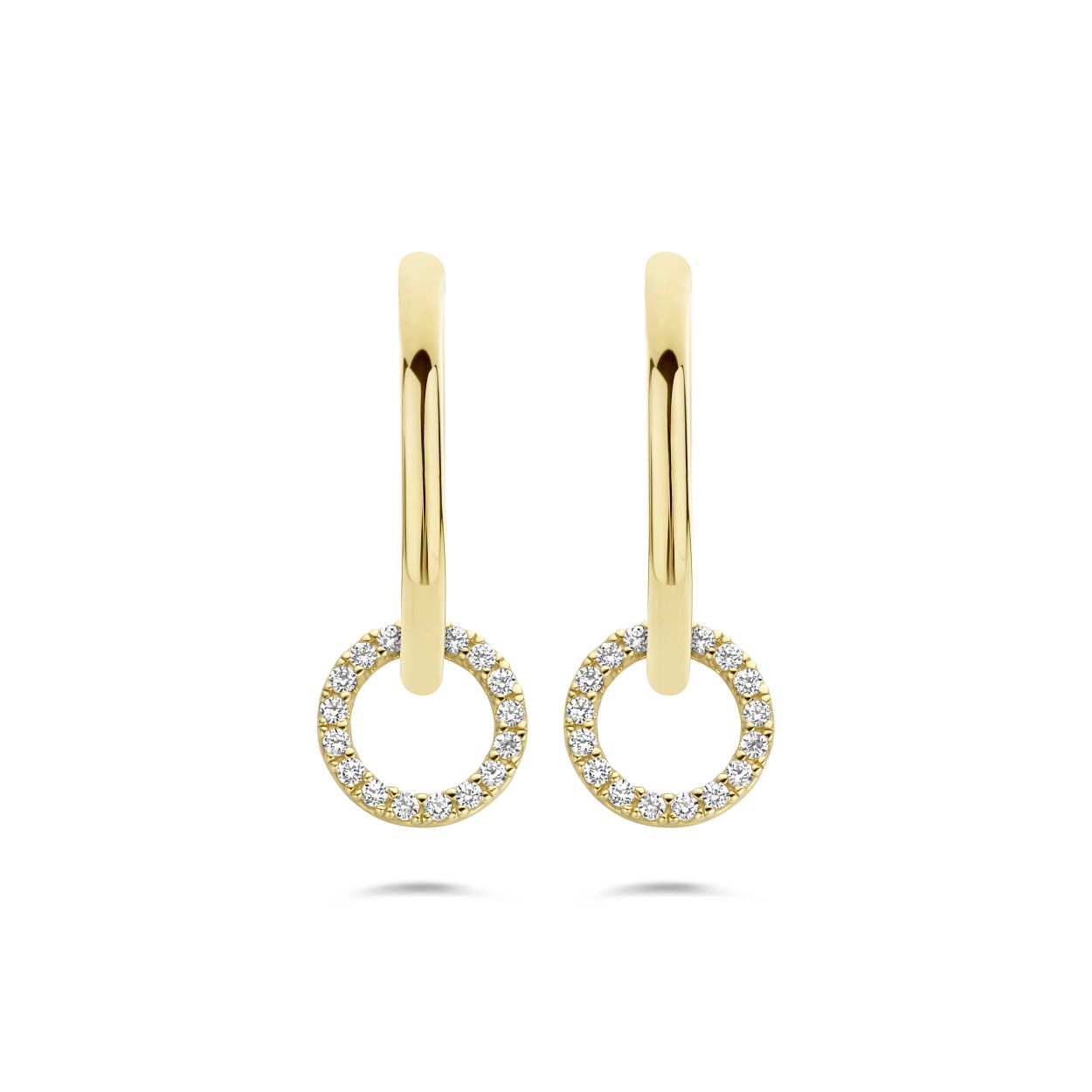 Blush Oorbedels 9066YZI - Geel Goud (14Krt.) met Zirkonia