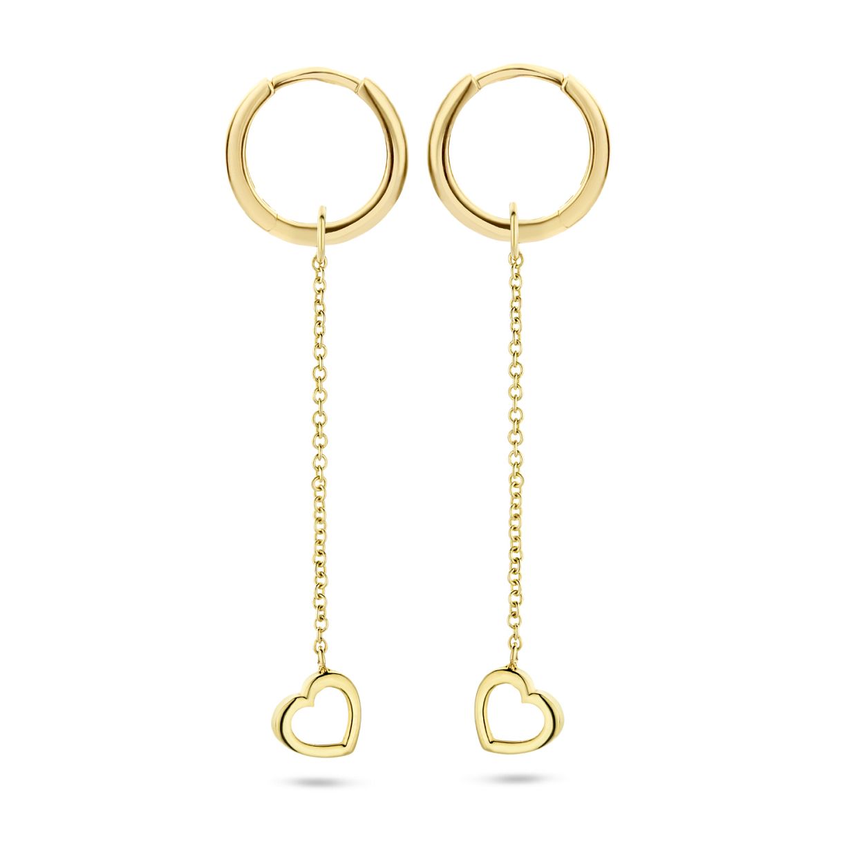 Blush Jewels worden met zorg, liefde en oog voor detail gemaakt van 14 karaat goud. Een juweel voor iedere dag. Deze 14 karaat geelgouden oorbedels 9084YGO met een hartje aan een fijne schakelketting met een lengte van ? cm geven je gouden oorringen net iets extra's. Door het vrouwelijke ontwerp zijn deze oorbedels geschikt voor iedere gelegenheid. De 14k geelgouden hartjes hebben een diameter van ? mm. Een goed gekozen Blush juweel zorgt altijd voor een glimlach en het heerlijke gevoel geliefd te zijn. From the heart and made to last, het perfecte cadeau. Blush Jewels worden geleverd in een Blush cadeauverpakking. 
Let your heart glow - Wear your Blush