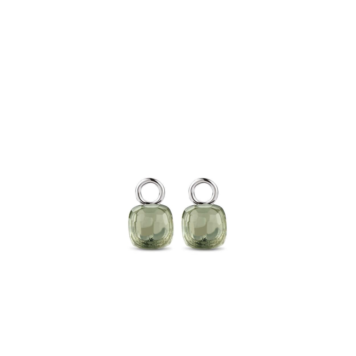 Deze TI SENTO - Milano Oorbedels 9215GG zijn gemaakt van Zilver . De kleurstelling van deze oorbel bedels zijn Groen. Alle TI SENTO - Milano producten worden geleverd in een luxe geschenkverpakking.