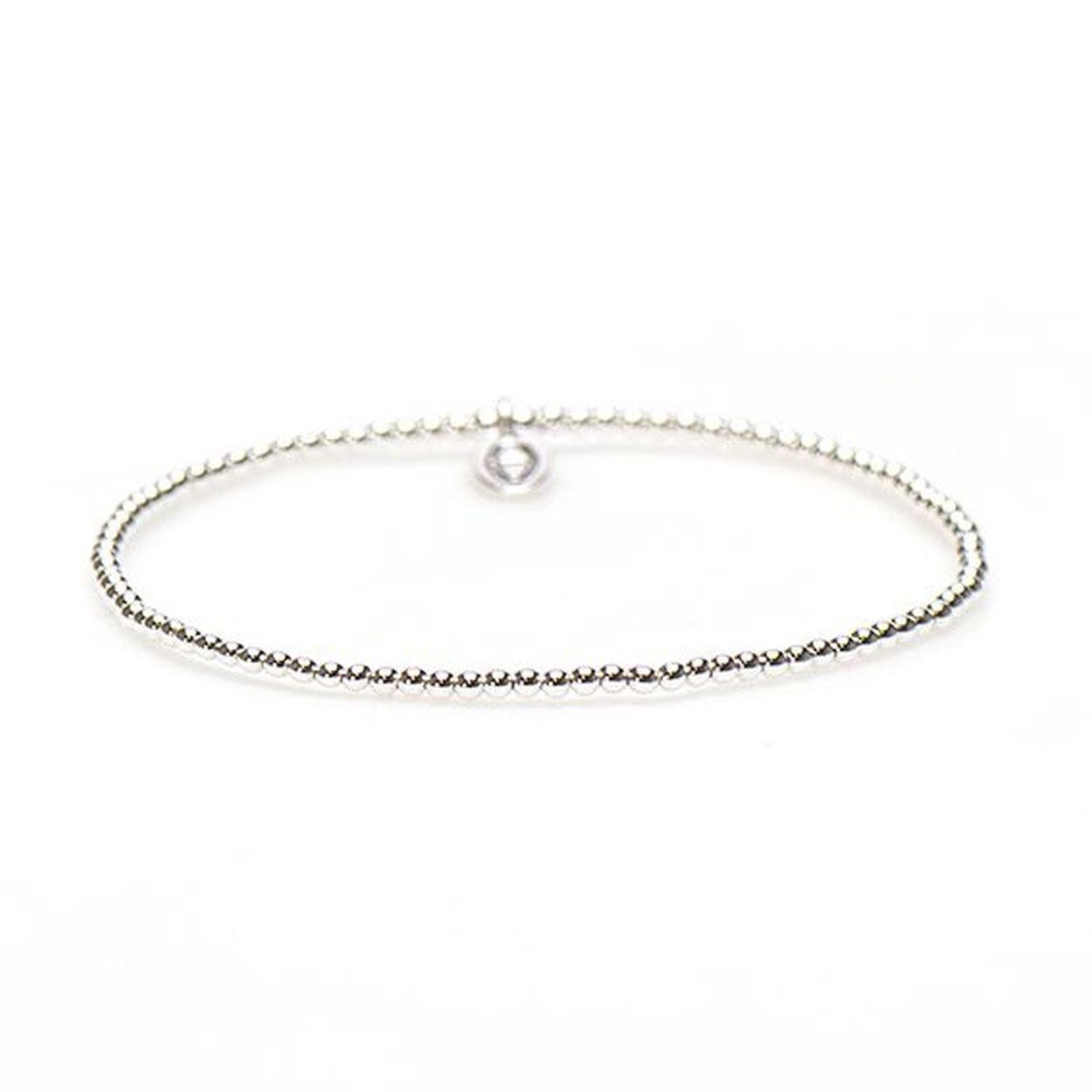 Zilveren bolletjes  armband 