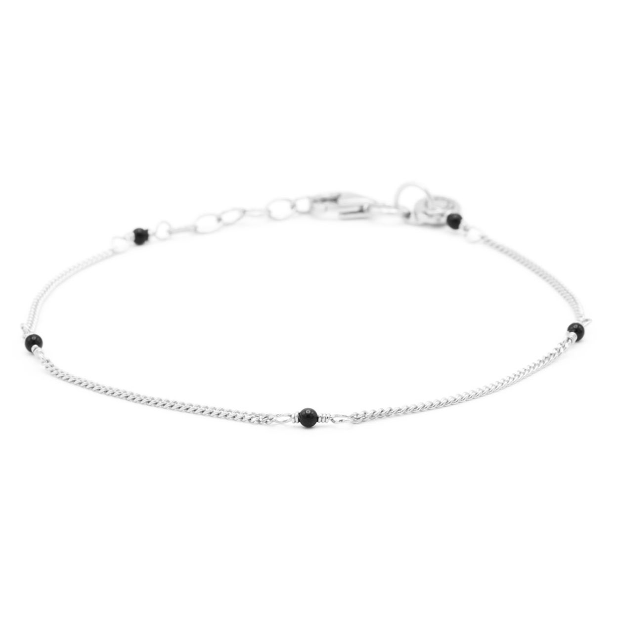 Bracelet Tiny Onyx Silver
