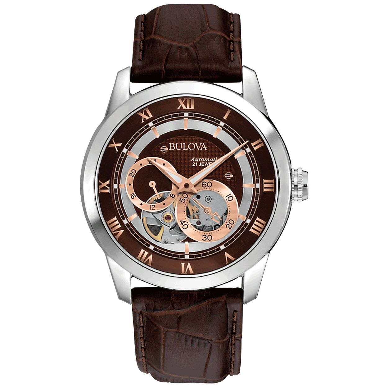 Dit is een stijlvol horloge van Bulova. Dit horloge is ontworpen voor heren.
