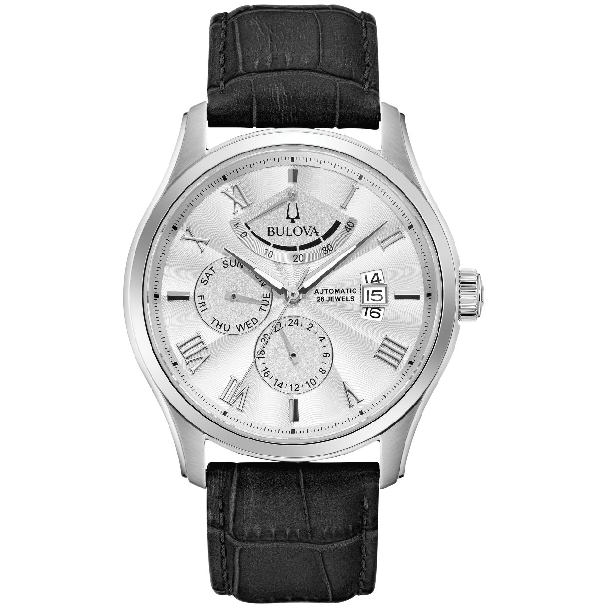 Dit is een stijlvol horloge van Bulova. Dit horloge is ontworpen voor heren.