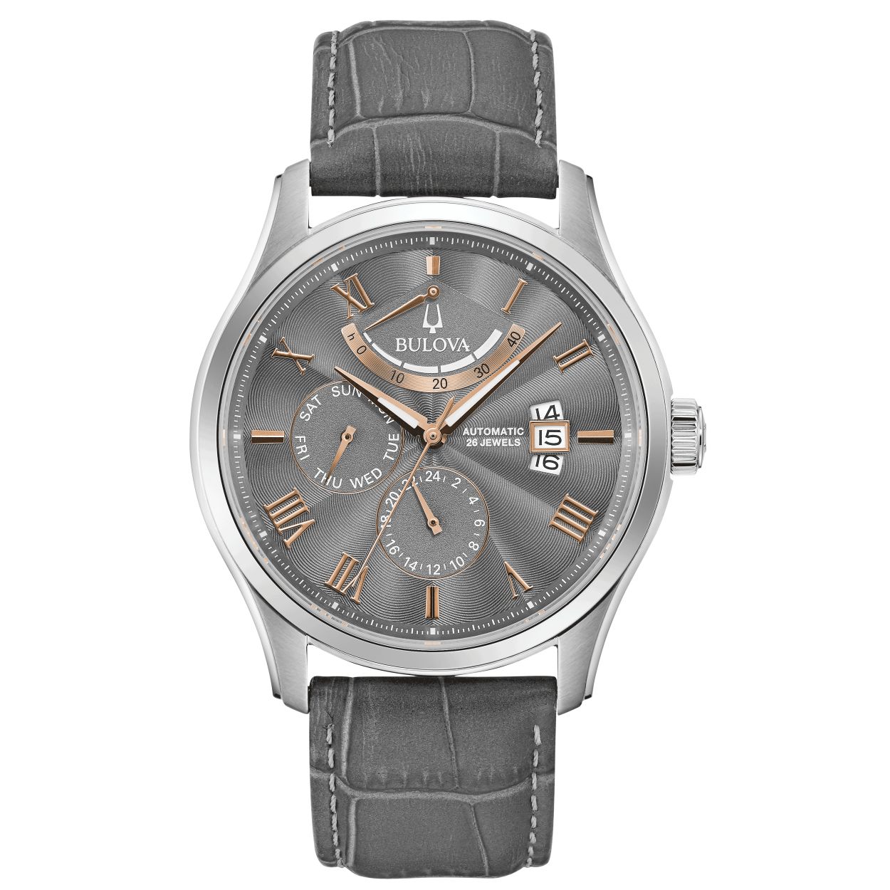 Dit is een stijlvol horloge van Bulova. Dit horloge is ontworpen voor heren.
