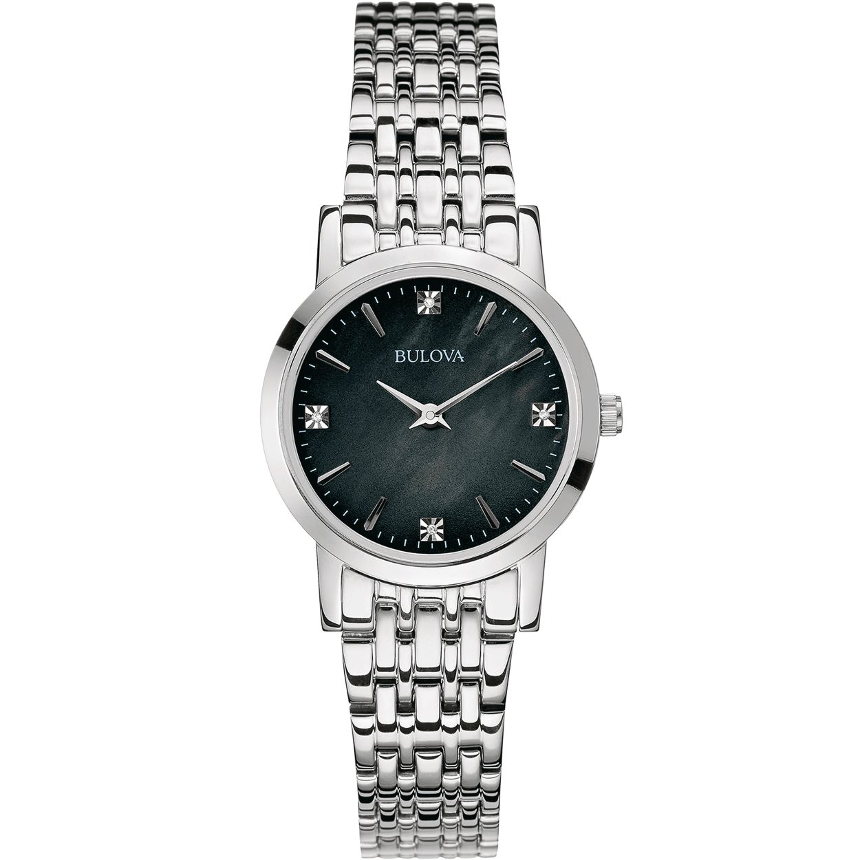 Dit is een stijlvol horloge van Bulova. Dit horloge is ontworpen voor dames.