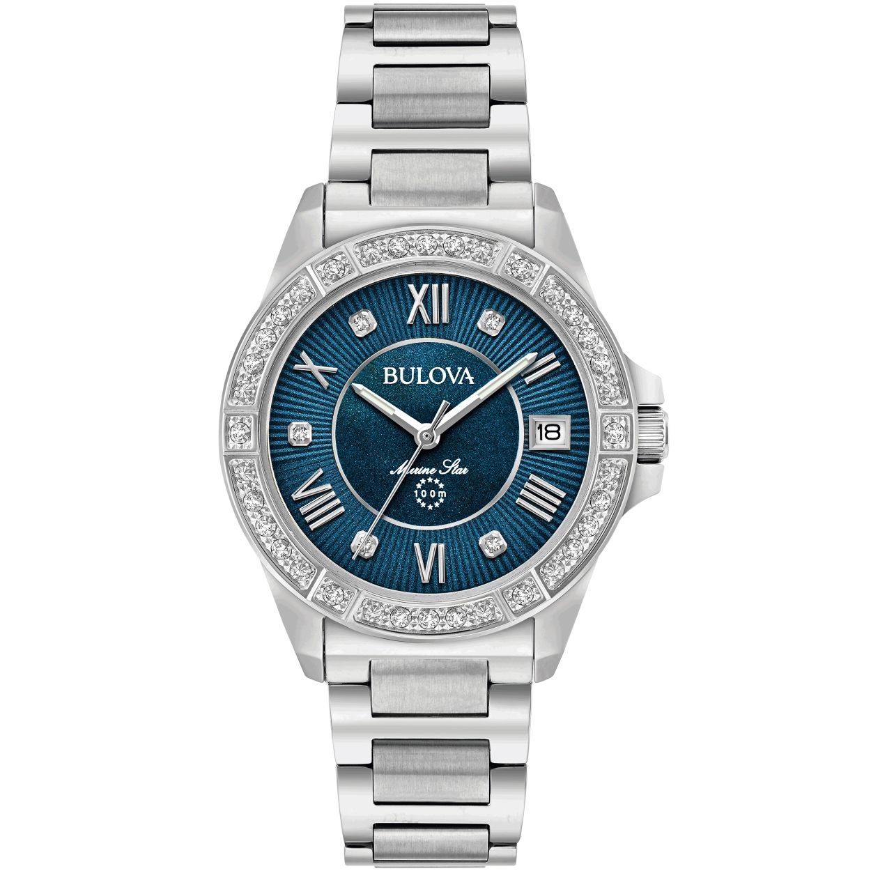 Dit is een stijlvol horloge van Bulova. Dit horloge is ontworpen voor dames.
