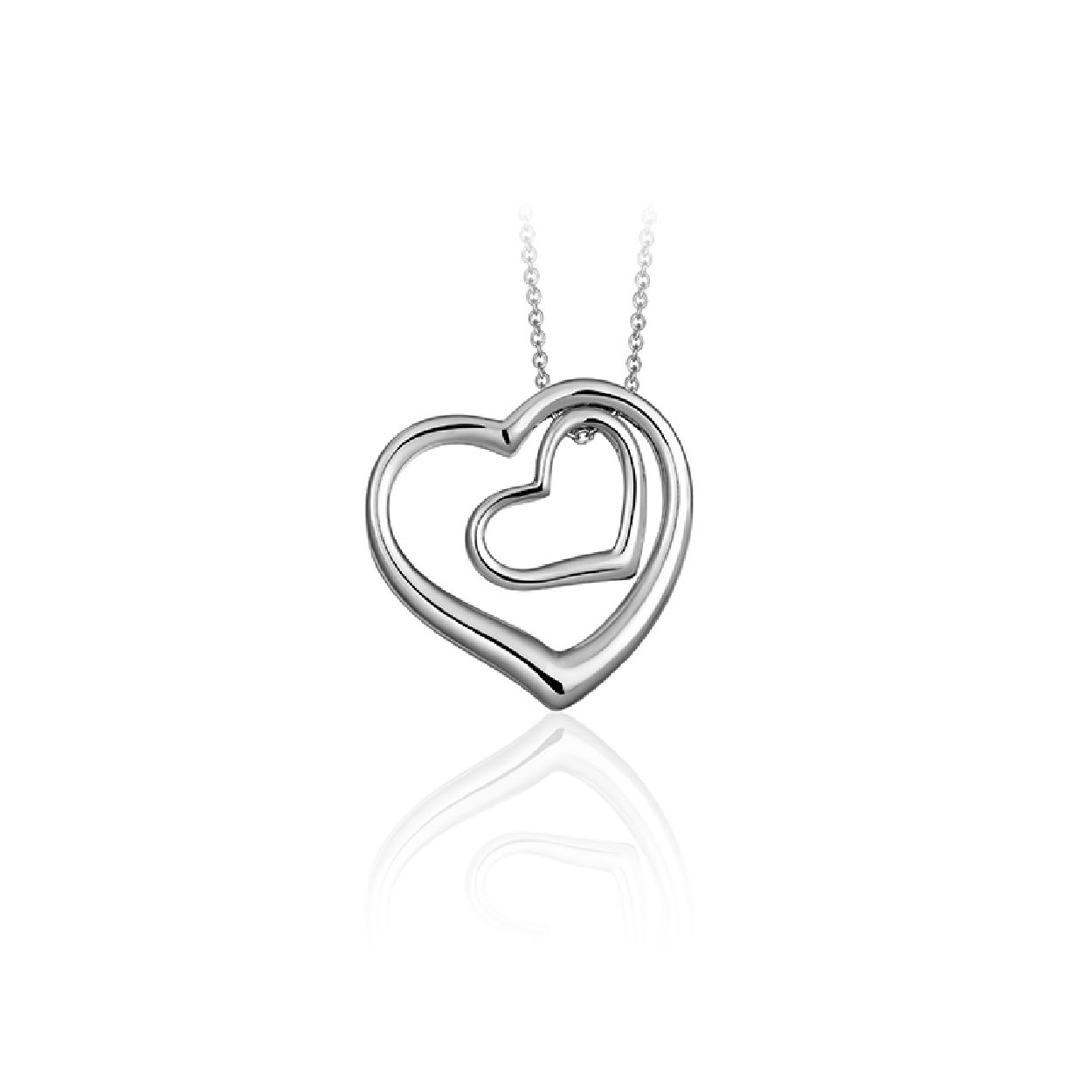 Mooie zilveren anker collier met twee opengewerkte harten in elkaar. Het formaat van het grootste hart is 25 x 25 mm. Het anker collier is te dragen vanaf een lengte van 42 cm, maar gemakkelijk te verstellen tot 47 cm.

Leuk om te combineren met de bijpassende oorringen KC1022.