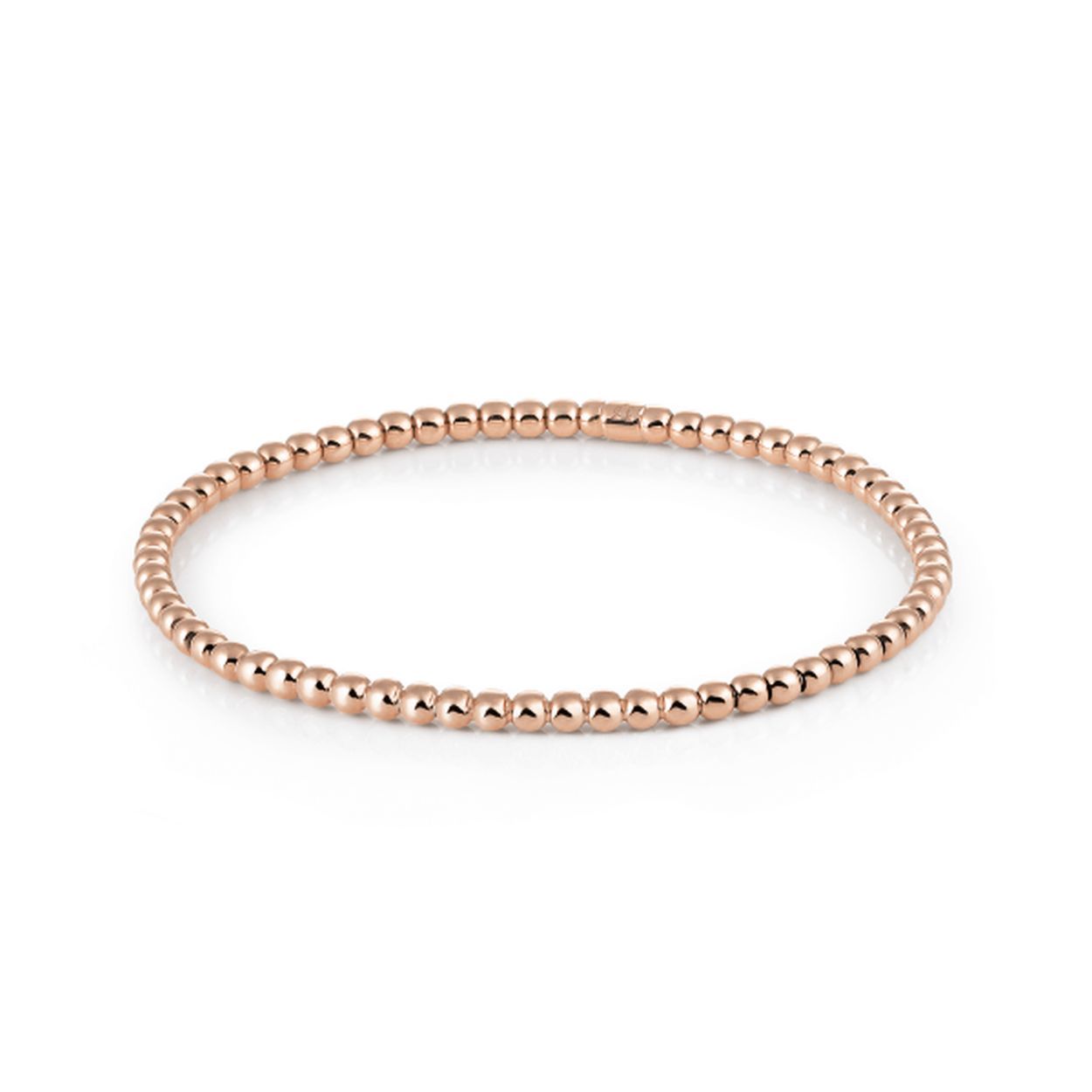 Sierlijke 18krt rosegouden stretchy armband van Al Coro.

Al Coro is een Italiaans juwelenmerk dat sinds 1999 de meest exclusieve juwelen maakt. De sieraden staan voor eeuwige elegantie en geluk, perfect om elk speciaal moment te vieren. Het sieradenhuis laat zich leiden door de volgende moto: ‘’Jewellery doesn’t show what you have, but who you are”.

Simply elegant!
Deze tedere 18krt gouden stretchy armbanden met of zonder diamant kunnen gemakkelijk om de pols worden geschoven.
