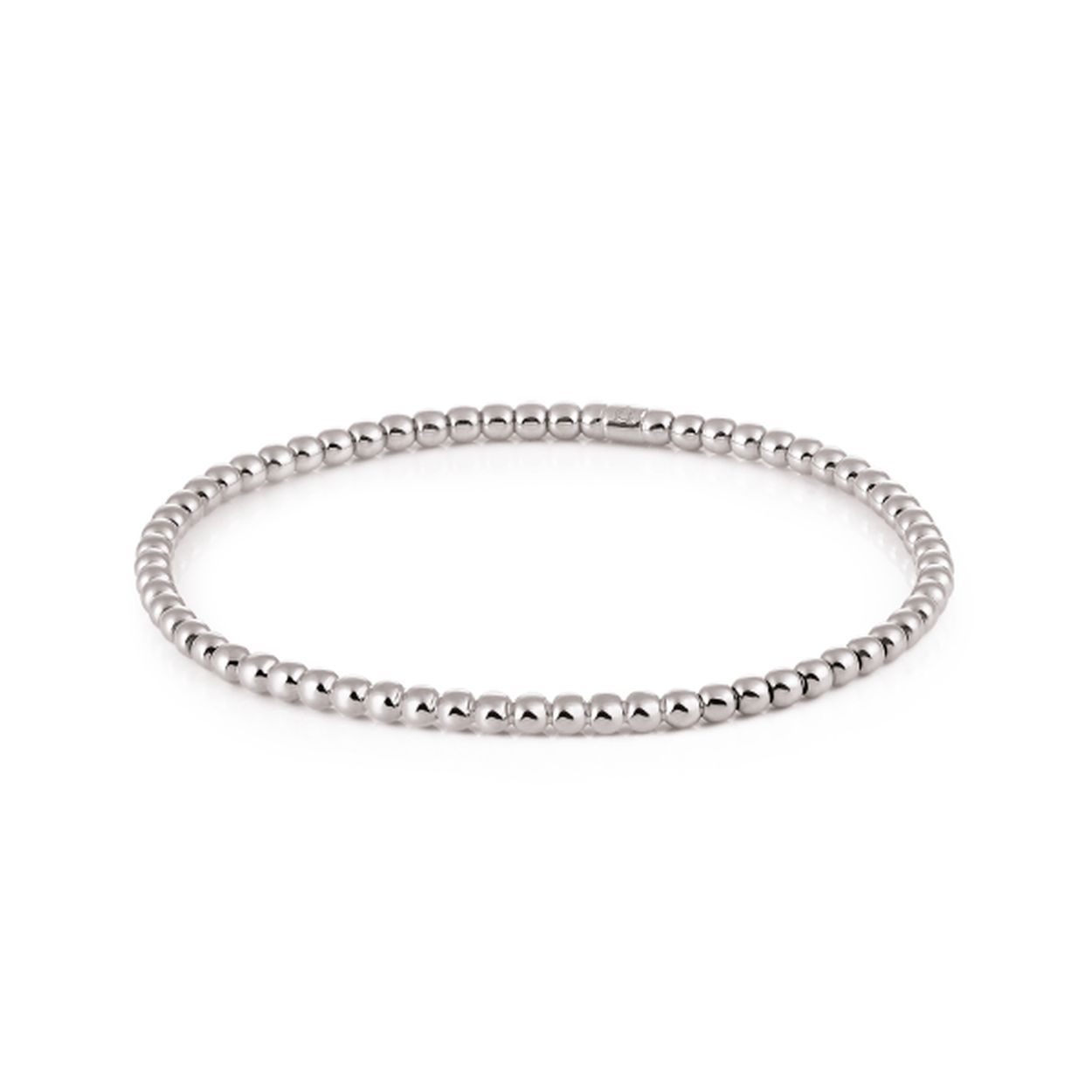Deze 18krt witgouden armband komt uit de Stretchy collectie van Al Coro.

Simply elegant!
Deze tedere 18krt gouden stretchy armbanden met of zonder diamant kunnen gemakkelijk om de pols worden geschoven.
