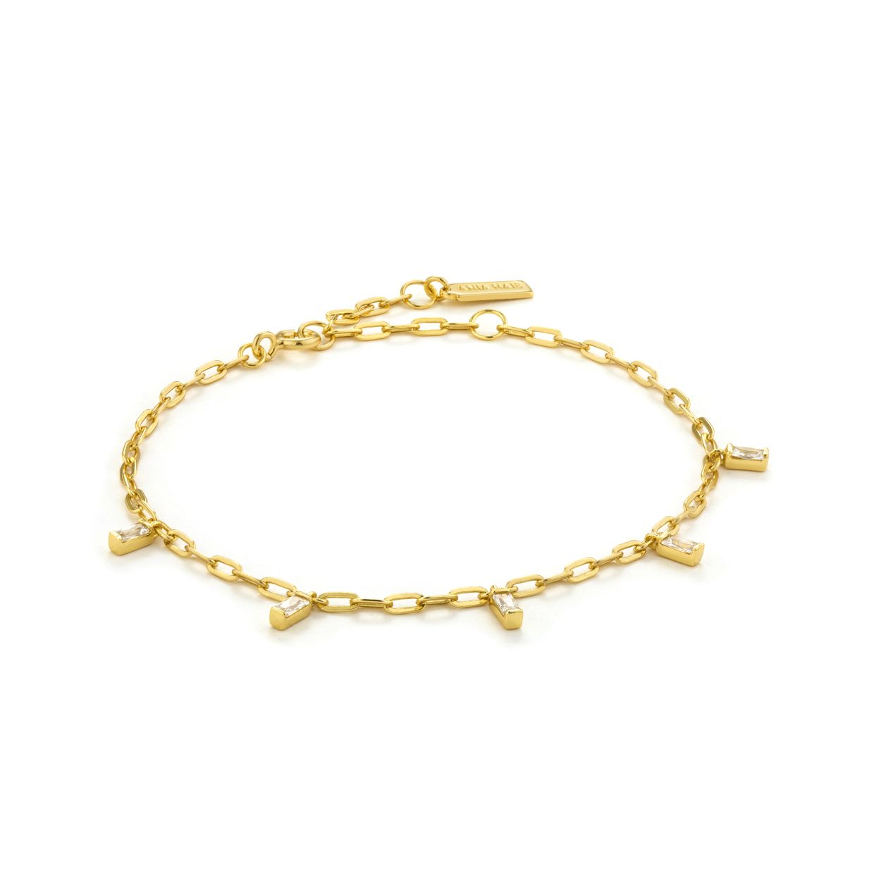 Ania Haie armband ‘Glow Drop Bracelet’ uit de serie Glow Getter. De Glow Getter serie bestaat uit minimalistische items met glinsterende zirkonia details.