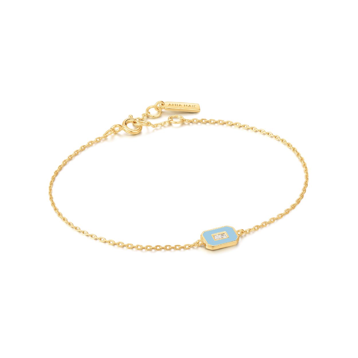 B028-02G-B Ania Haie armband | 18,5 cm | zilver verguld