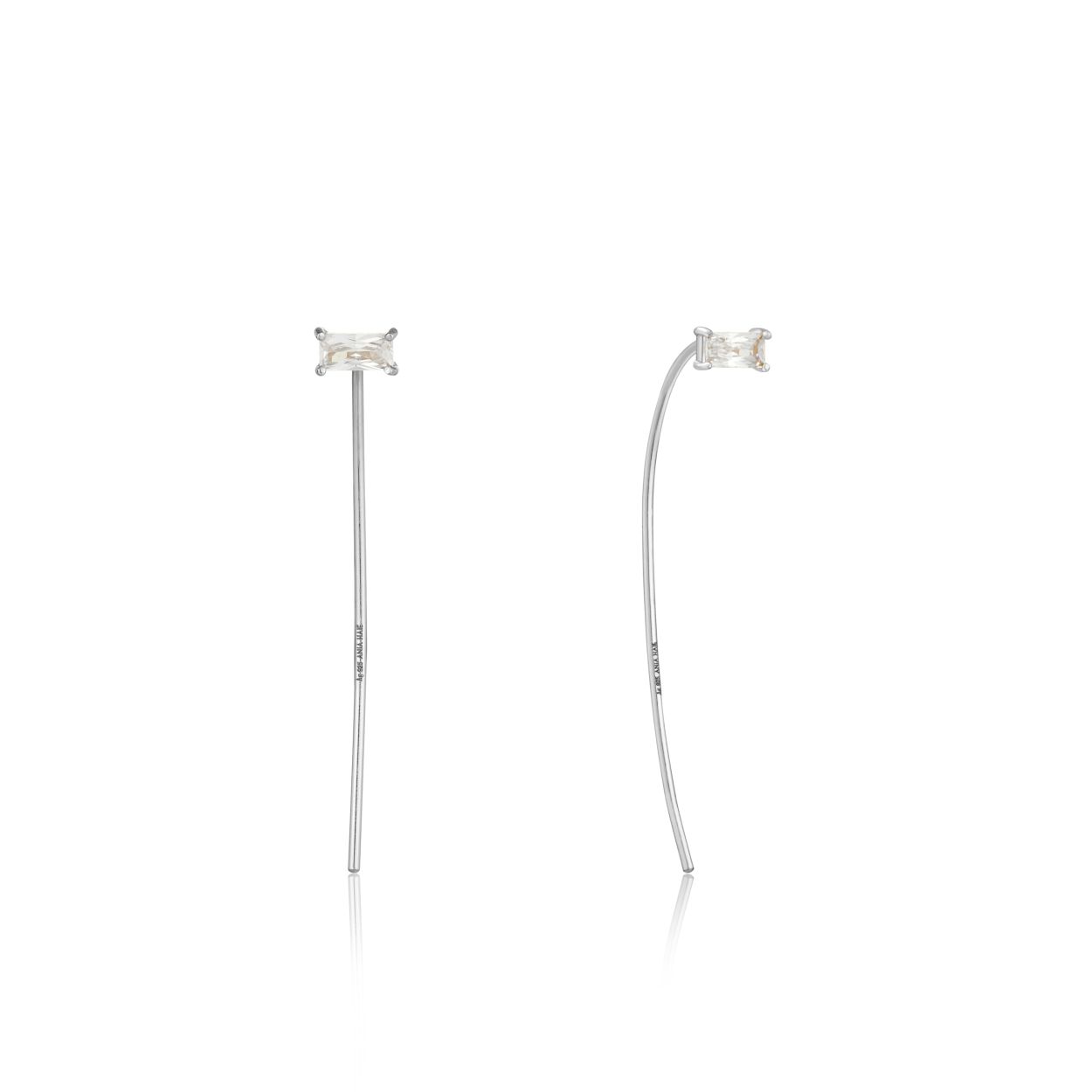 Ania Haie AH E018-01H Oorhangers Zilver - 4 cm