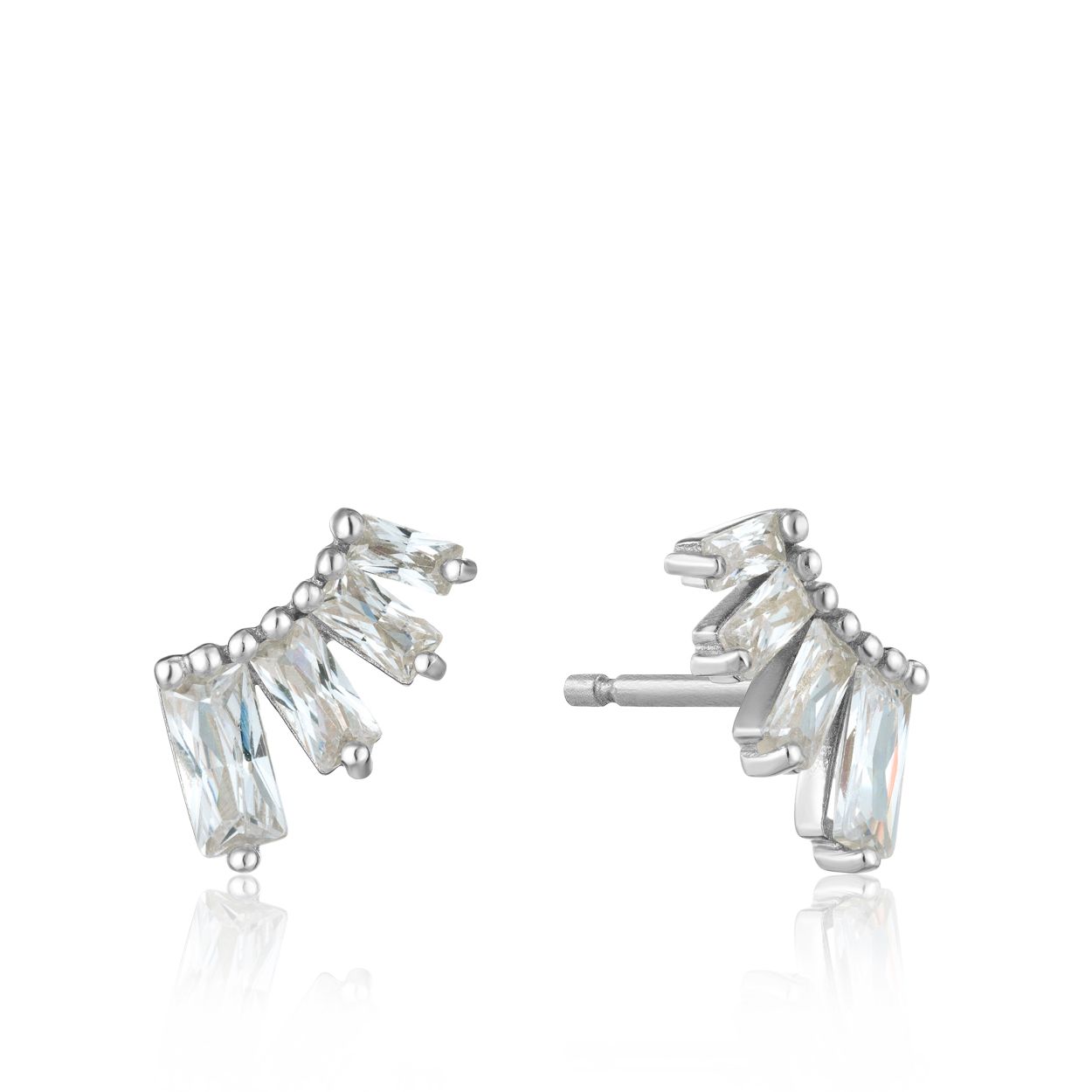 Ania Haie AH E018-04H Oorknoppen Zilver - 0.6 x 1 cm