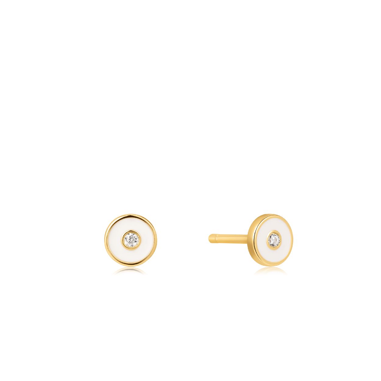 Deze�oorknoppen�zijn�van het merk Ania Haie. Het is een damessieraad gemaakt van zilver. De oorknoppen zijn goud van kleur.
De verdere specificaties van�deze�oorknoppen zijn als volgt:
Product lengte (mm): 5.5
Steensoort: Zirkonia
Steen kleur: Transparant
Diameter (mm): 5.5