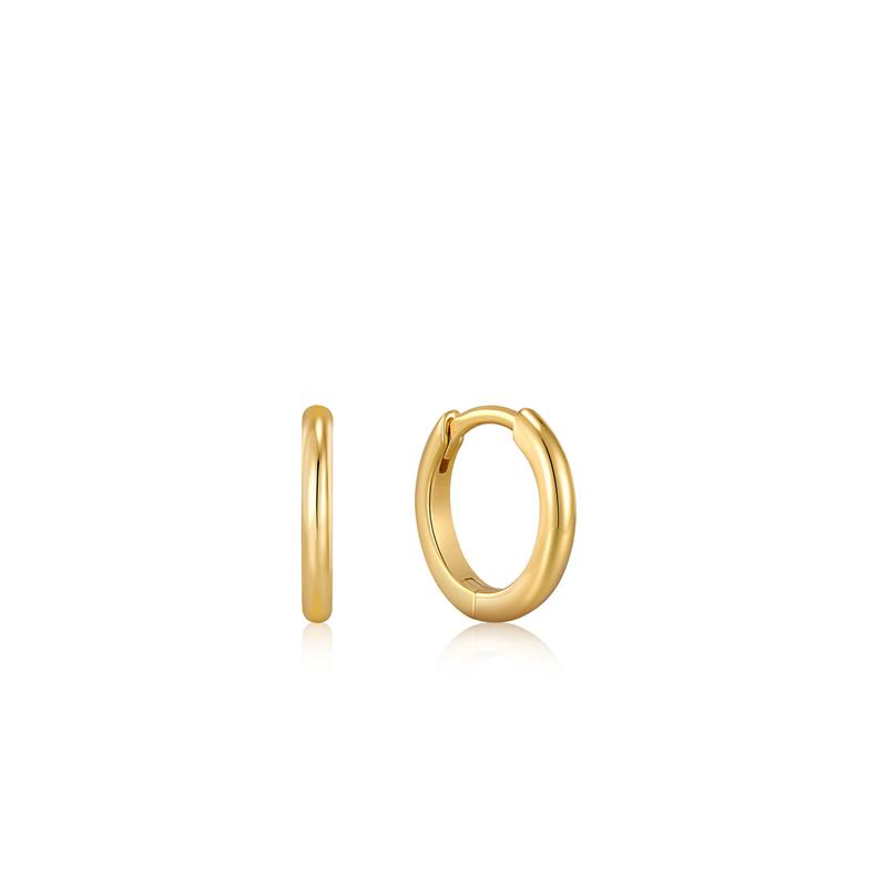  Goldplated oorringen, leuk te mixen met onze andere sieraden! 