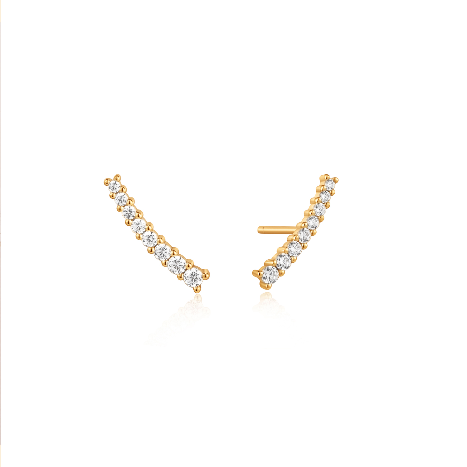 Glam Crawler Stud Earrings
Ontworpen in de perfecte curve, deze prachtige oorstekers van Ania Haie. Met een focus op ultra-glam, passen deze oorstekers perfect bij elke outfit. Voeg ze toe aan je favoriete oorringen om de look compleet te maken.

HET MERK
Geïnspireerd door de laatste fashion trends is Ania Haie het toonaangevende sieradenmerk voor hoogkwalitatieve maar ook betaalbare zilveren sieraden, zonder op de kwaliteit in te leveren. Iedere collectie is gebaseerd op de laatste catwalktrends, waardoor Ania Haie snel tot hét sieradenmerk voor stijlbewuste consumenten is verkozen. Elk sieraad wordt ontworpen om te combineren met andere sieraden waardoor je je eigen look kunt creëren. Maar ook zijn Ania Haie sieraden opvallend genoeg om op zichzelf te dragen. Sieraden uit de Ania Haie collectie zijn altijd gemaakt van 925 zilver met een finish van rhodium of van 14kt goud.

SPECIFICATIES
- Glam Crawler Stud Earrings 
- Oorstekers
- 925 zilver met gold plating
- 14mm
- AH E037-03G
