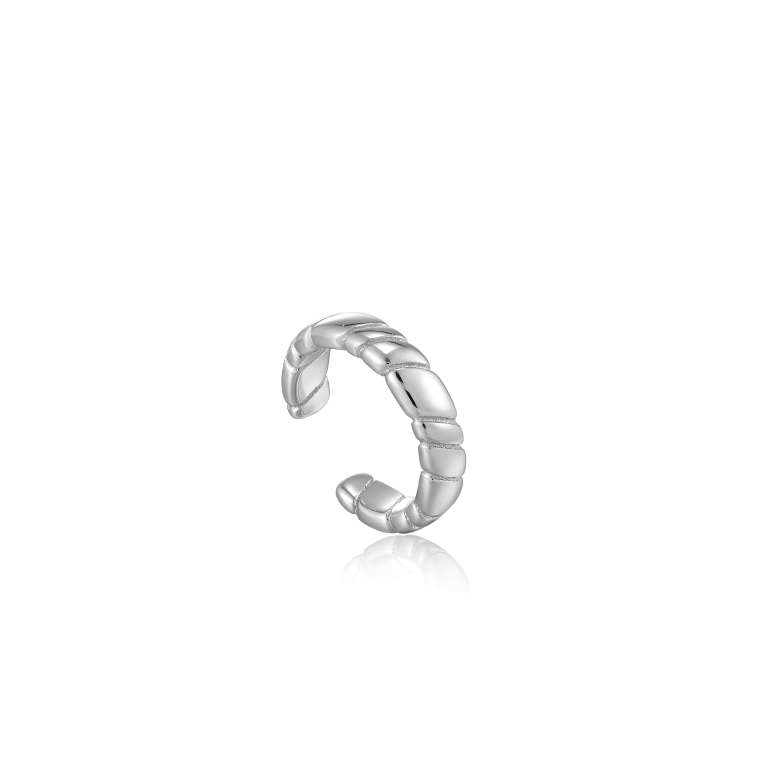 Zilveren getwiste earcuff (let op 1 stuks!)