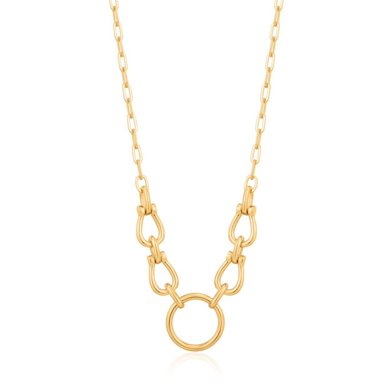 HORSESHOE LINK NECKLACE
Dit Ania Haie collier uit de serie Chain Reaction is 925 zilver gerhodineerd met gold plating. De Chain Reaction serie bestaat uit verschillende items waarin de klassieke schakel een trendy rol speelt!

HET MERK
Ania Haie is een trendy london-based sieradenmerk. De sieraden zijn allemaal 925 zilver gerodineerd, 14kt gold plated of 14kt rosegold plated. De sieraden zijn perfect om te combineren, maar opvallend genoeg om op zichzelf te dragen. 

SPECIFICATIES
- Collier
- 925 zilver gerhodineerd met gold plating
- 33- 38cm