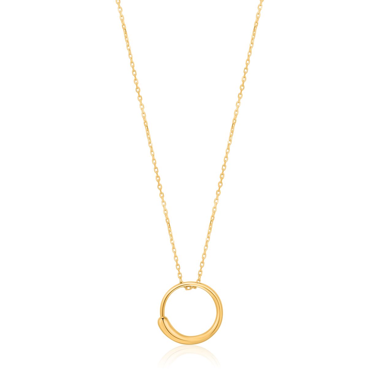 LUXE CIRCLE NECKLACE 
Dit Ania Haie collier uit de serie Luxe Minimalism is 925 zilver gerhodineerd met gold plating. De Luxe Minimalism serie zoekt de grens op tussen luxe en minimalisme!

HET MERK
Ania Haie is een trendy london-based sieradenmerk. De sieraden zijn allemaal 925 zilver gerodineerd, 14kt gold plated of 14kt rosegold plated. De sieraden zijn perfect om te combineren, maar opvallend genoeg om op zichzelf te dragen. 

SPECIFICATIES
- Luxe Circle Necklace
- Collier
- 925 zilver gerhodineerd met gold plating
- 40 - 45cm
- AH N024-01G