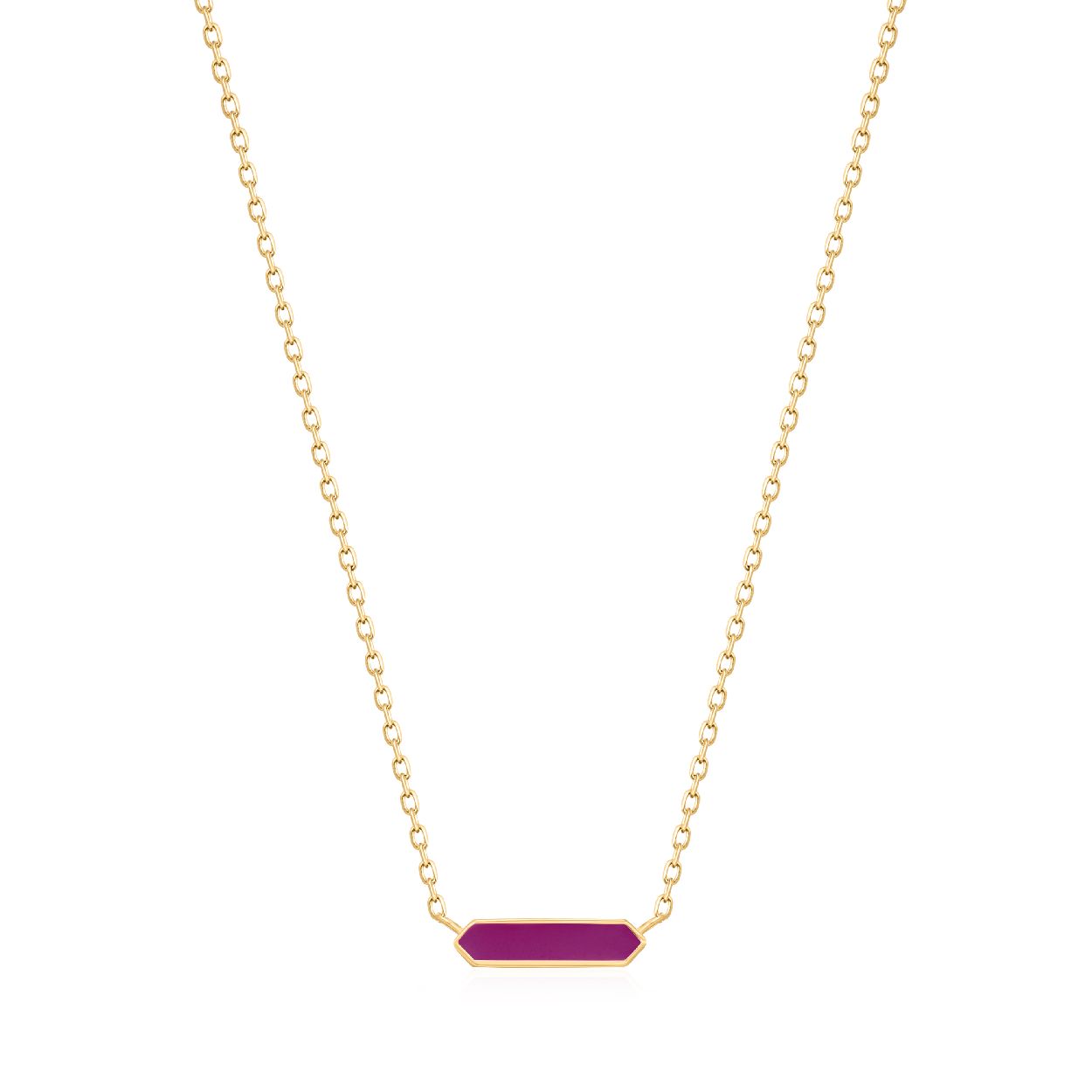 Deze�collier�is�van het merk Ania Haie. Het is een damessieraad gemaakt van zilver. Het�sieraad is goud van kleur.
De verdere specificaties van�de�collier zijn als volgt:
Product lengte (mm): 430
Steensoort: 
Steen kleur: 
Diameter (mm): 