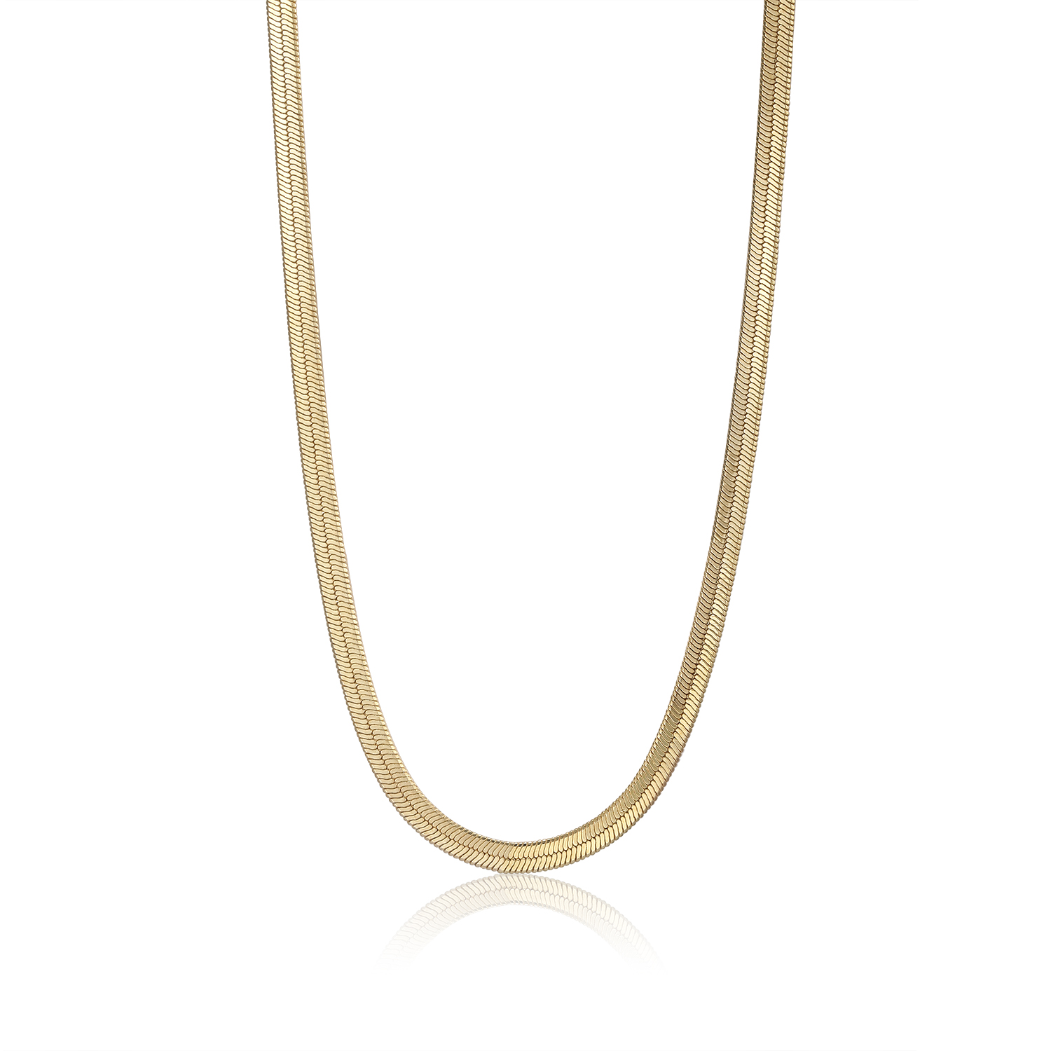 Deze ketting van Ania Haie is de perfecte basis voor elke look! Geïnspireerd door de slangentrend, past dit elegante ontwerp perfect bij meerdere schakelkettingen voor een complete look. Ga voor all gold of mix en match met zilverkleurige sieraden.

