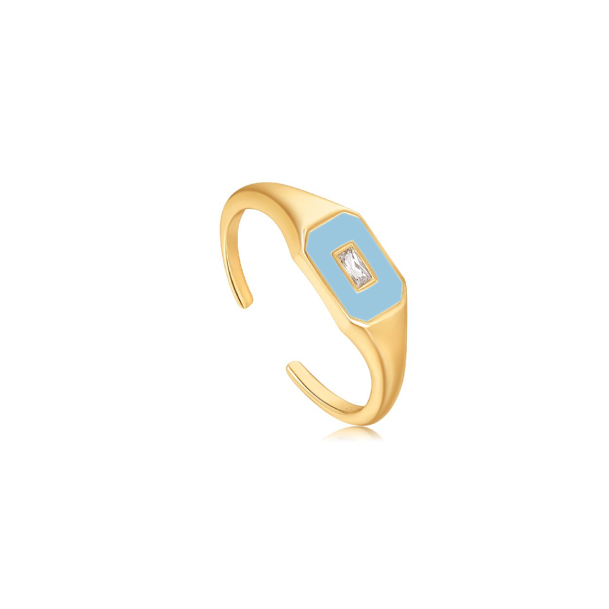 Deze�ring�is�van het merk Ania Haie. Het is een damessieraad gemaakt van zilver. Het�sieraad is goud van kleur.
De verdere specificaties van�de�ring zijn als volgt:
Product lengte (mm): 
Steensoort: Zirkonia
Steen kleur: Transparant
Diameter (mm): 