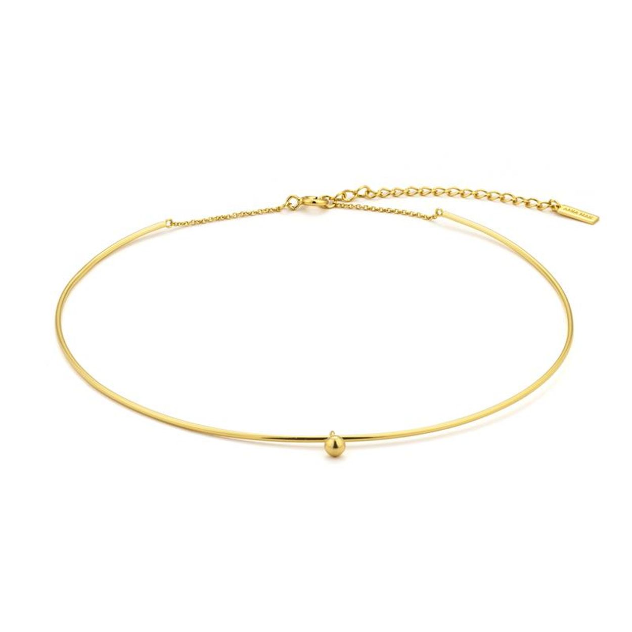 Ania Haie choker uit de serie Out of This World is 925 zilver gerhodineerd met goldplating. De Out of This World serie bestaat uit minimalistische items die jouw dagelijkse outfit compleet maken!

- Choker
- 925 zilver gerhodineerd met goldplating
- 37cm