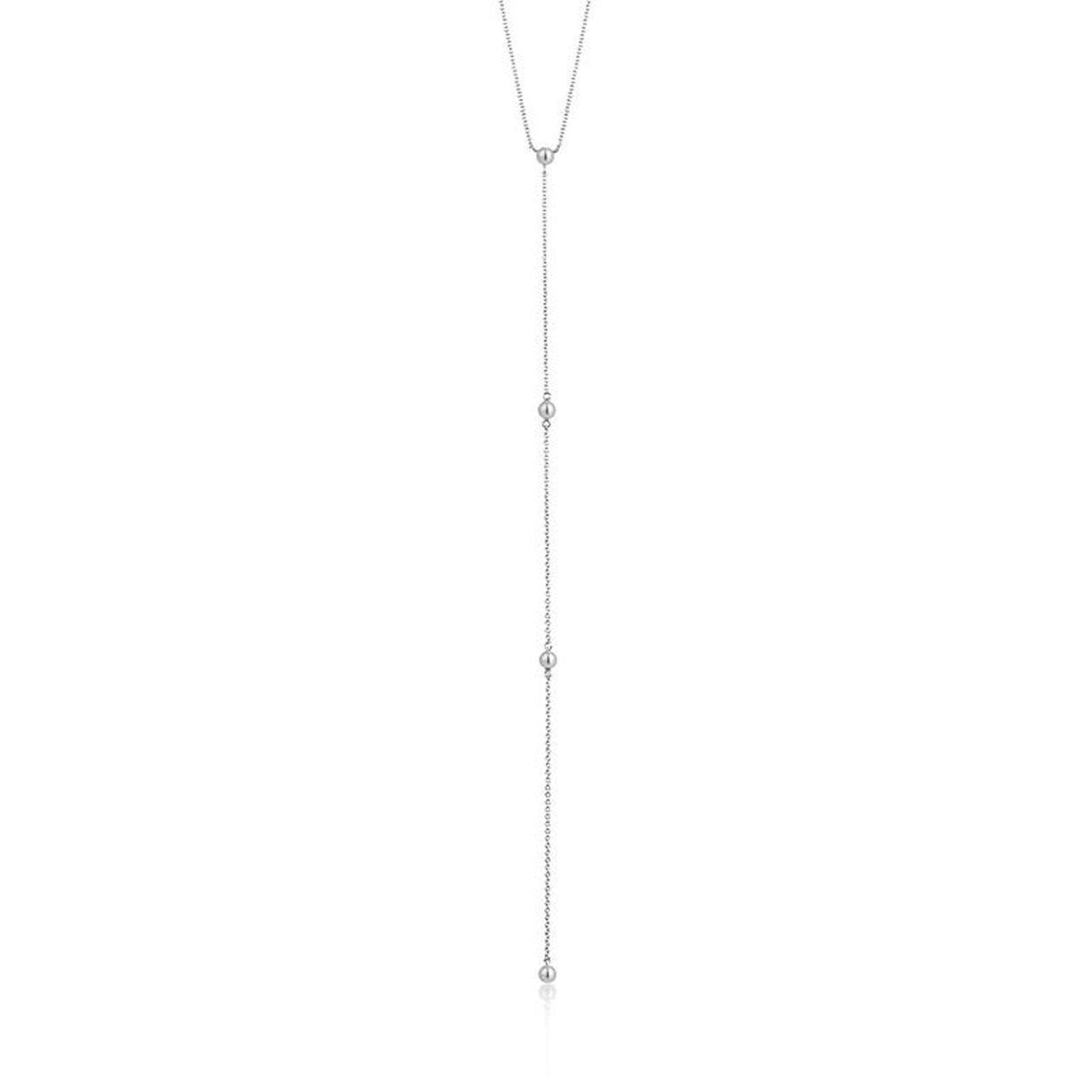 zilveren ei-collier