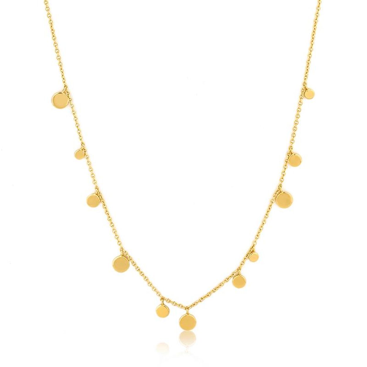 Ania Haie collier gold plated geometry class. De lengte van het collier is 40cm en is te verlengen tot 45cm.