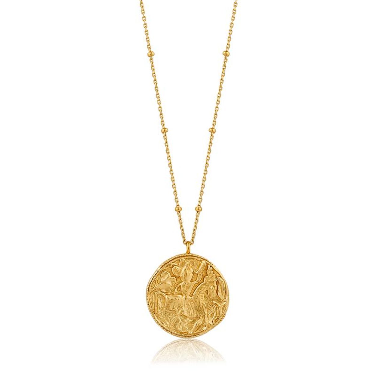 Ania Haie 925 Sterling Zilveren Goudkleurige Coins Collier AH-N009-03G (Lengte: 80.00 cm) voor dames.