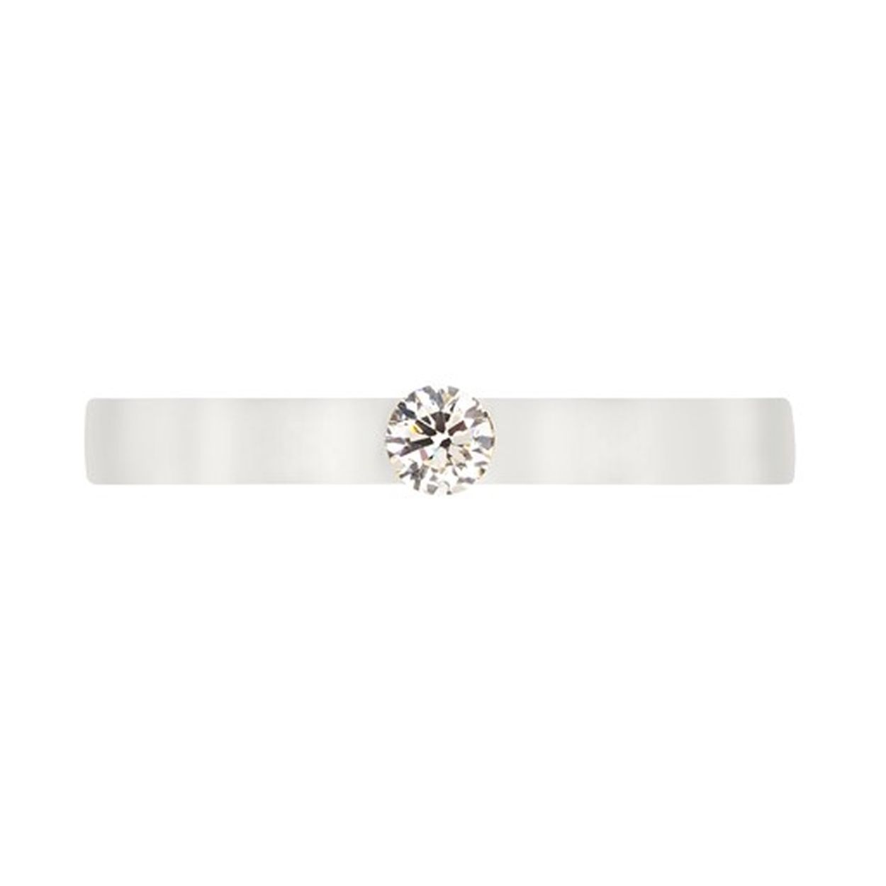 Het "meesterstuk" onder de solitair ringen. Nieuwsgierig? Ga dan snel naar een van onze dealers! Deze geelgouden versie hebben onze diamantzetters uitgevoerd met een 0,10 ct. briljant.