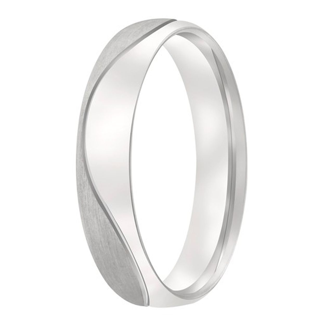 Is dit het perfecte model voor jouw? De prachtige bewerkingslijn en twee verschillende oppervlaktebewerkingen maken deze ring tot een waar plaatje!