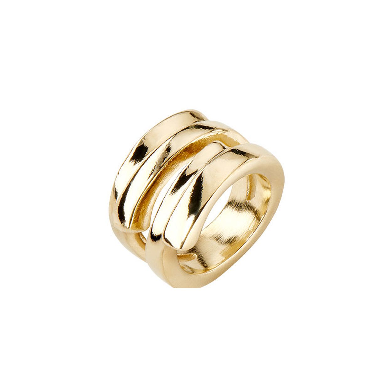 Dit is een ring van het merk Unode50 in de kleur goud. Het materiaal is leer en de maat is 15.6. Daarnaast is het verguld in goud.