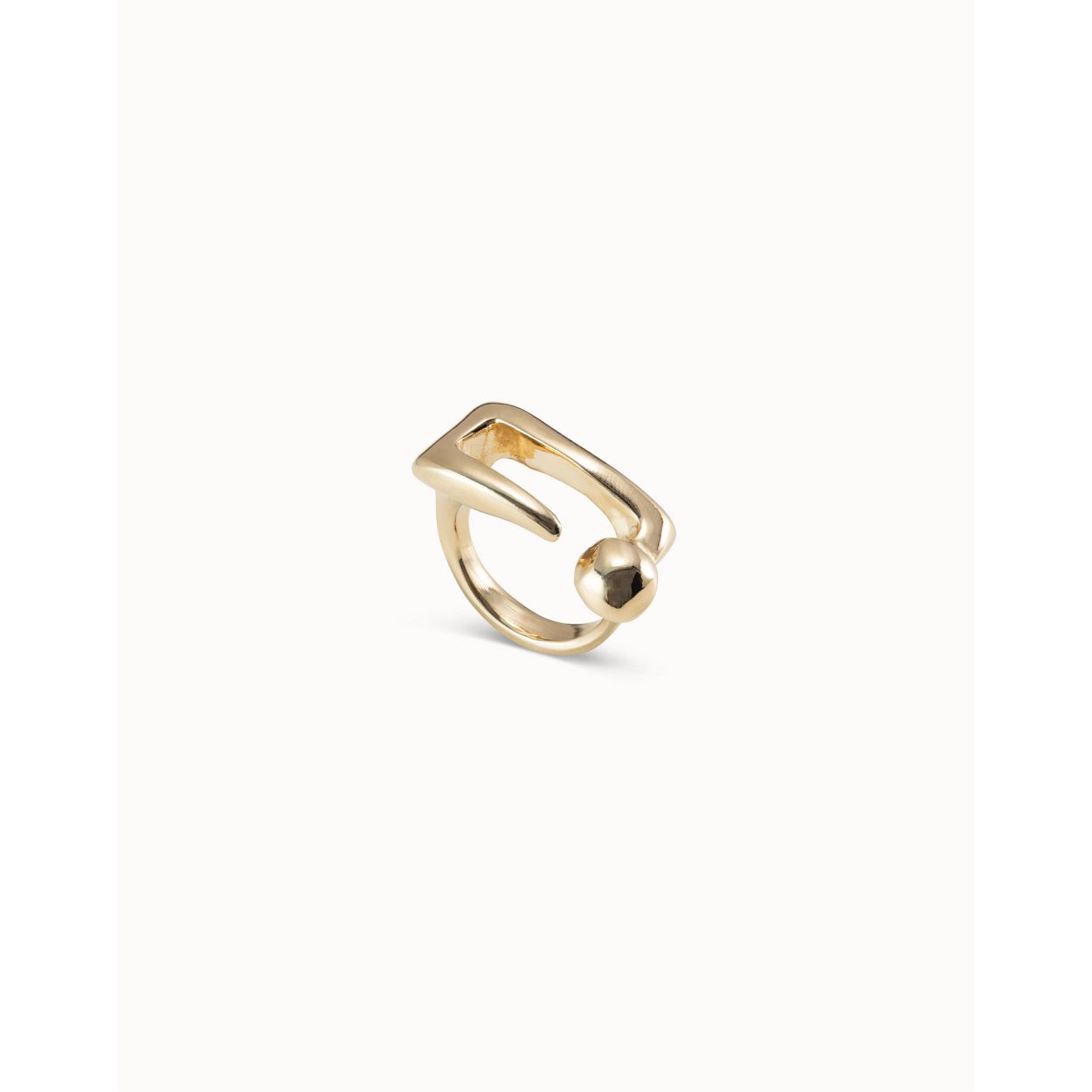 Dit is een ring van het merk Unode50. Het materiaal is  en de maat is . Daarnaast is het verguld in goud.