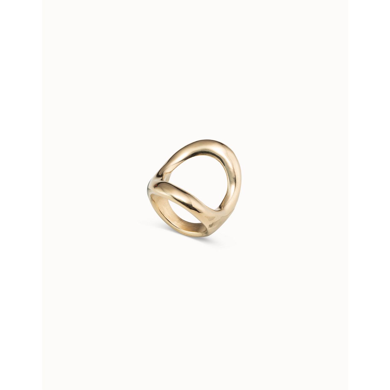 Dit is een ring van het merk Unode50. Het materiaal is  en de maat is . Daarnaast is het verguld in goud.