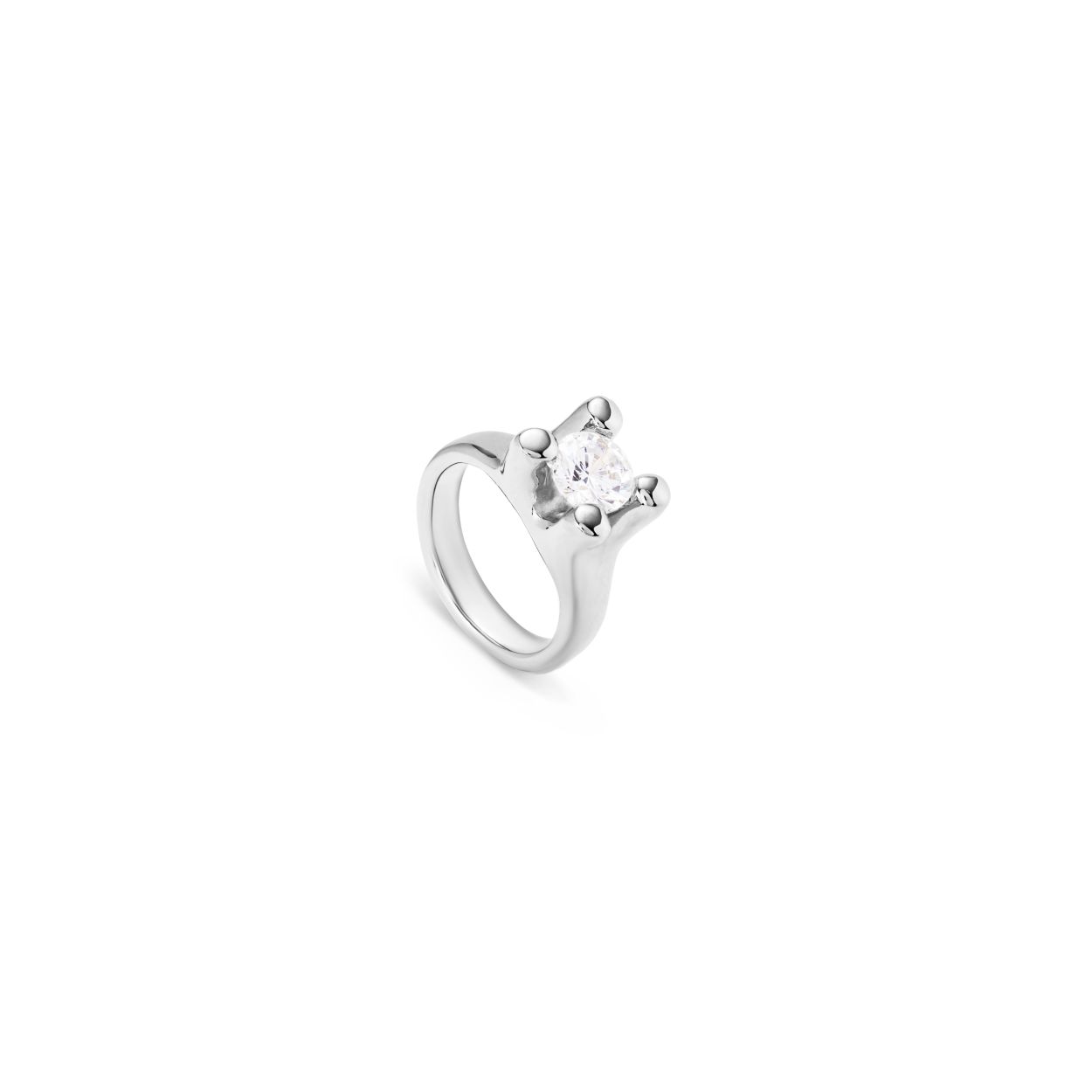 Dit is een ring van het merk UNOde50. Het is gemaakt van kristal.