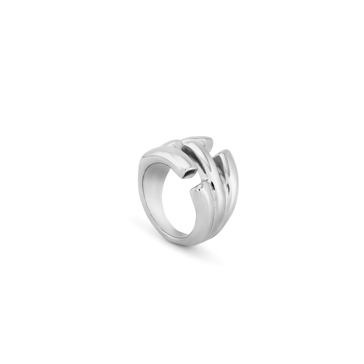 Dit is een ring van het merk UNOde50. Het is gemaakt van metaal.