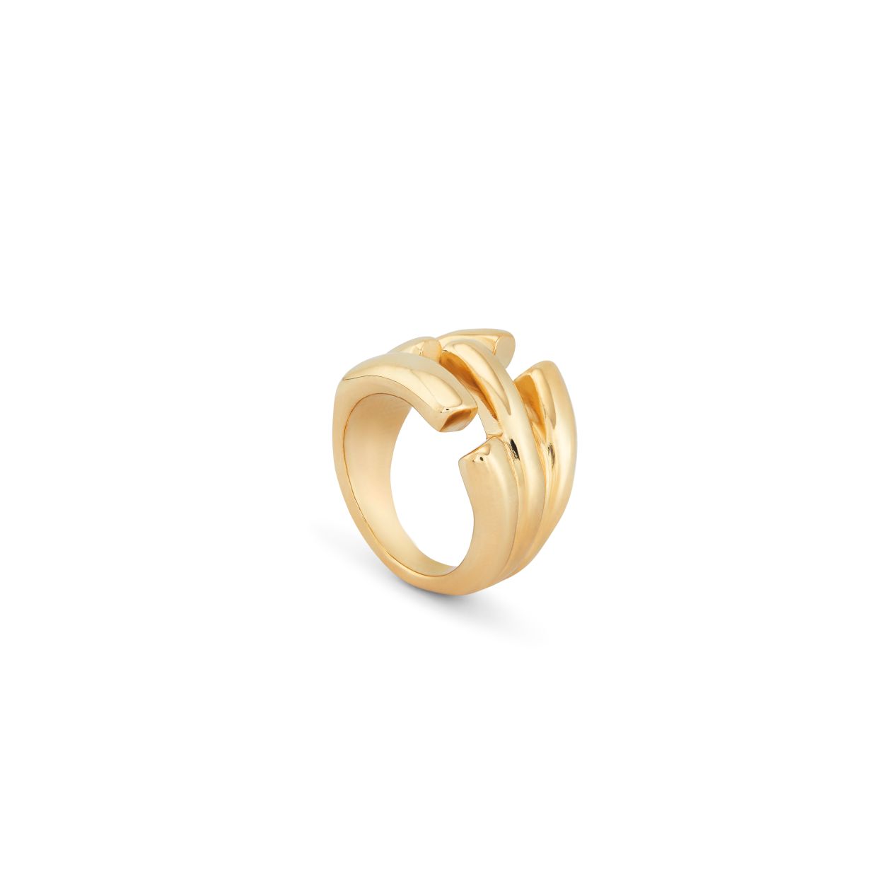 Dit is een ring van het merk UNOde50. Het is gemaakt van metaal.