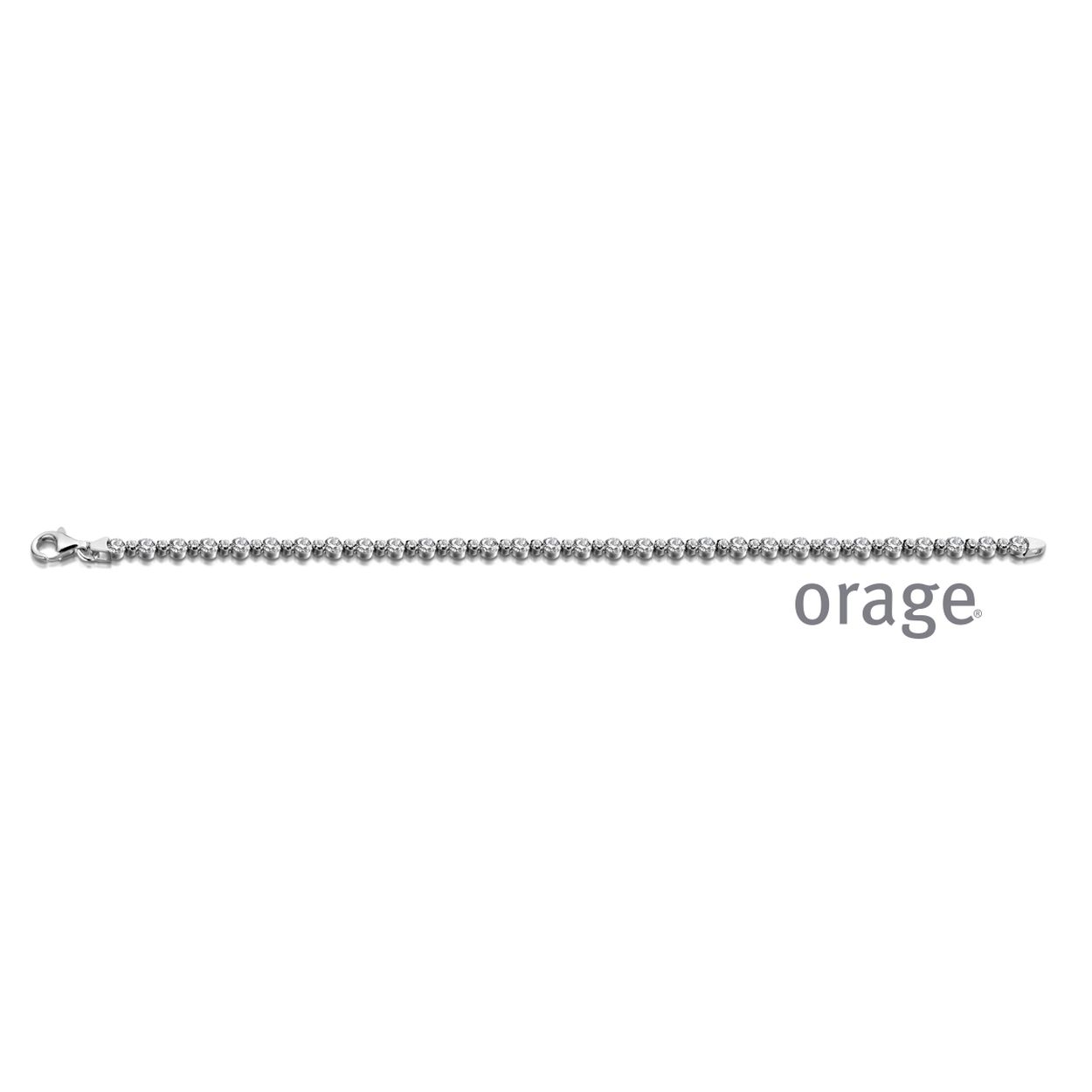 AP024 Armband 925 rh cz medium (V/28)