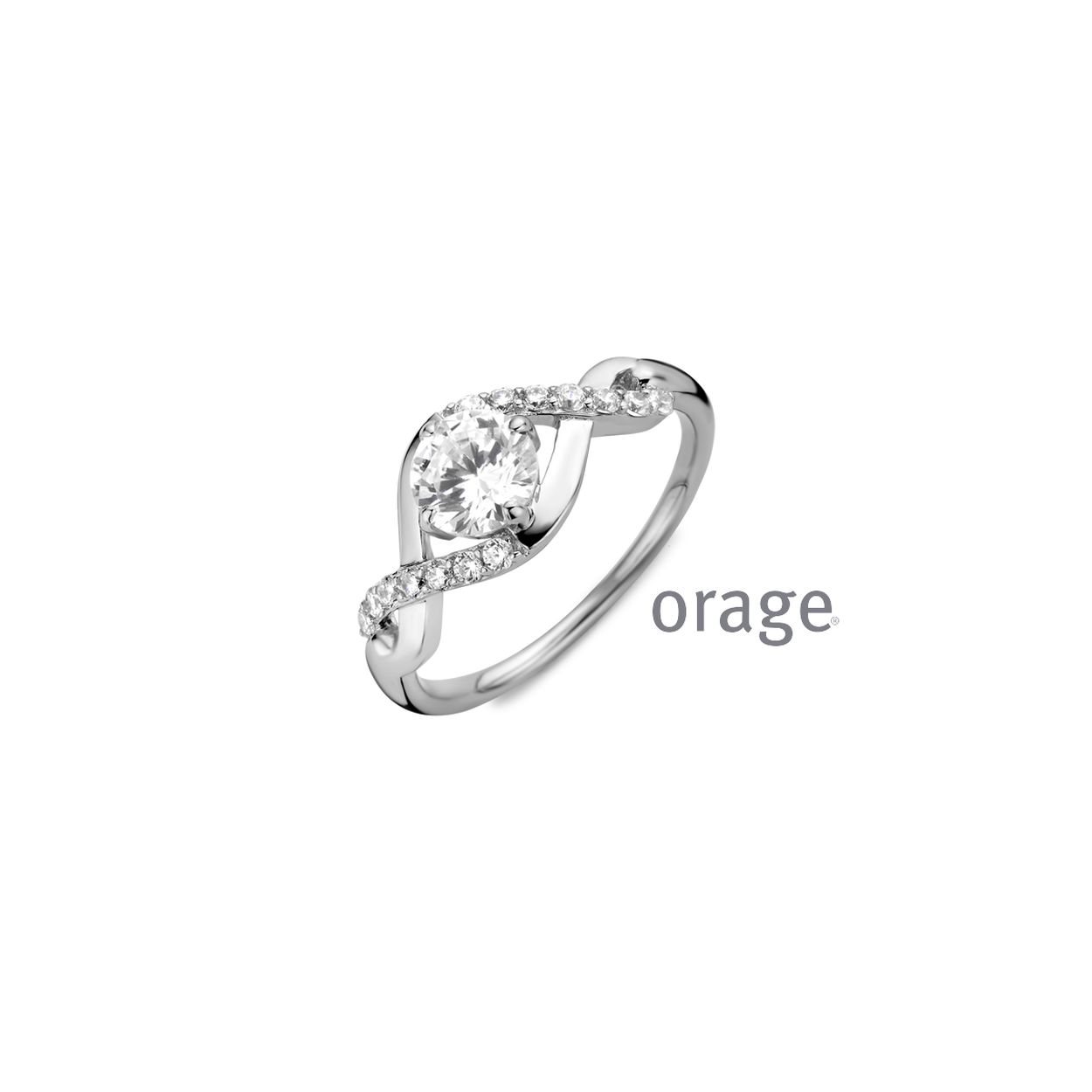 AR028-V1349 Ring 925 rh cz (V/39)