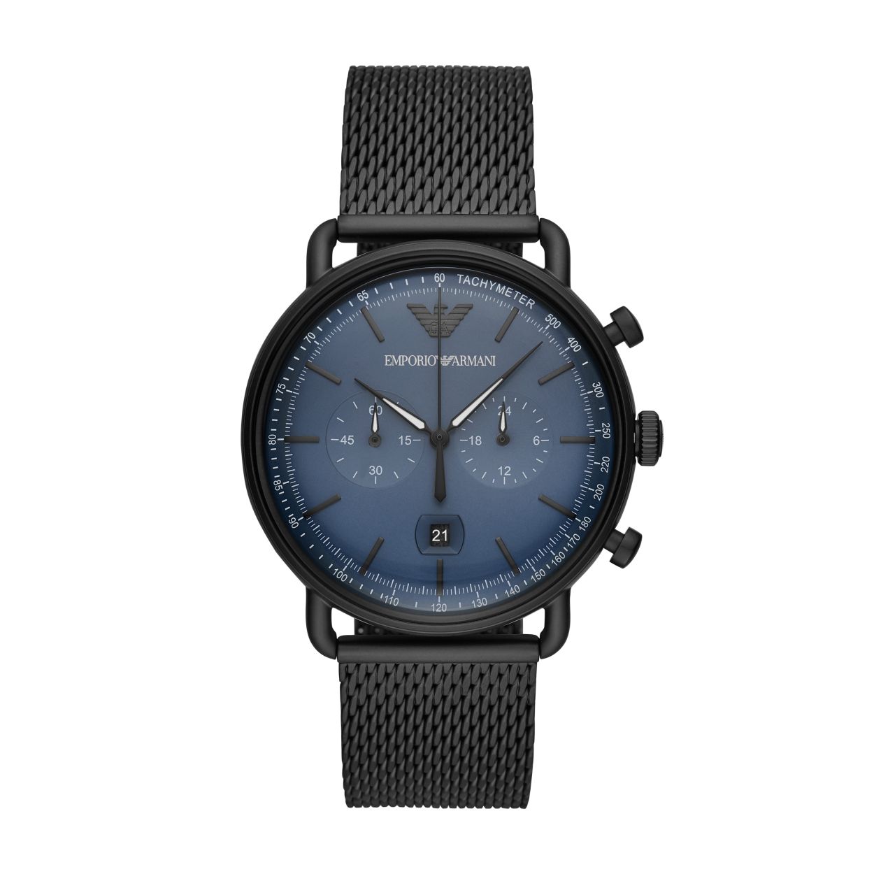 Maak je looks compleet met dit stijlvolle horloge van Emporio Armani gemaakt van edelstaal.